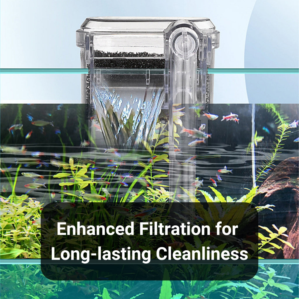 Hang-On Filter Aquarium Penapis Filter Tank 250L/H to 400L/H