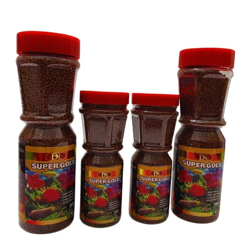 DL Super Gold - Floating Type - 240g / 120g (Fish Food - Makanan Ikan, 鱼饲料)