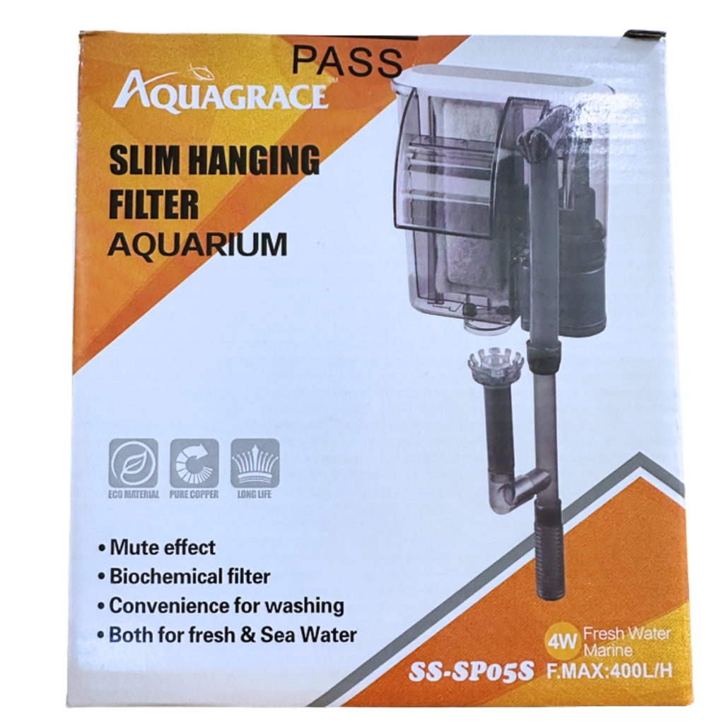 Hang-On Filter Aquarium Penapis Filter Tank 250L/H to 400L/H