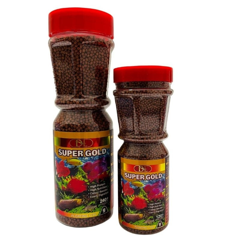 DL Super Gold - Floating Type - 240g / 120g (Fish Food - Makanan Ikan, 鱼饲料)