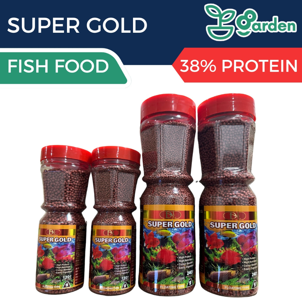DL Super Gold - Floating Type - 240g / 120g (Fish Food - Makanan Ikan, 鱼饲料)