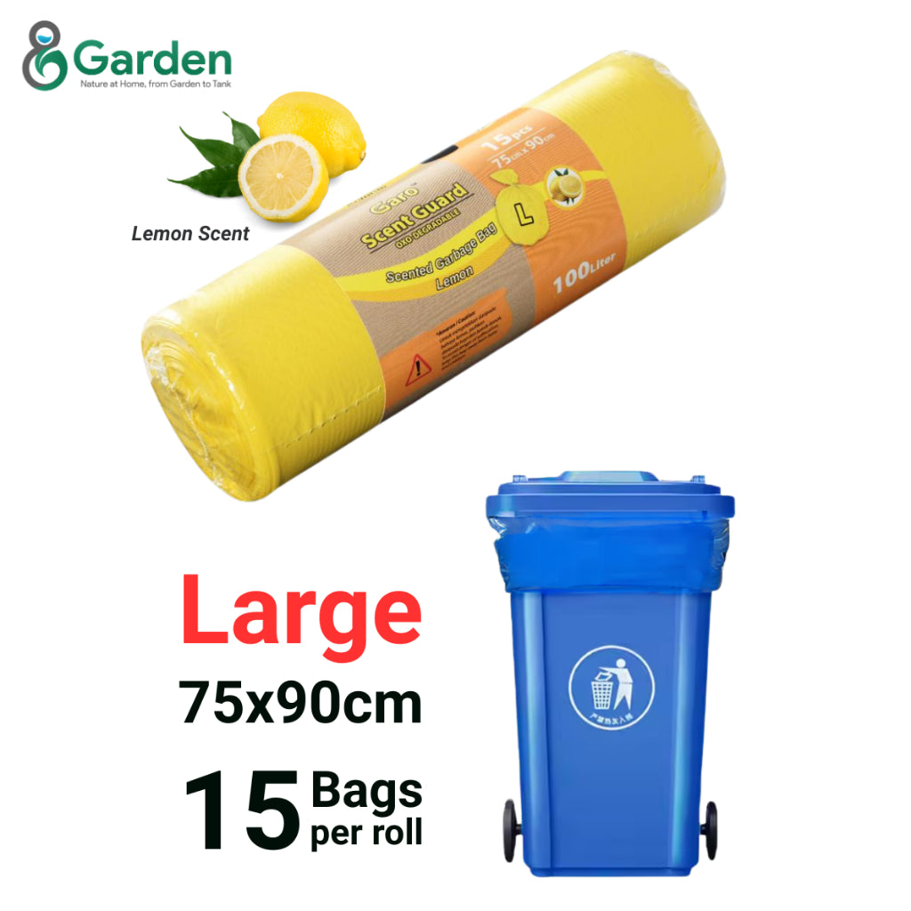 S / M / L / XL Plastic Garbage Bag LDPE HDPE Rubbish Bag Plastik Beg Sampah ๅๅพ่ข Lemon Scent