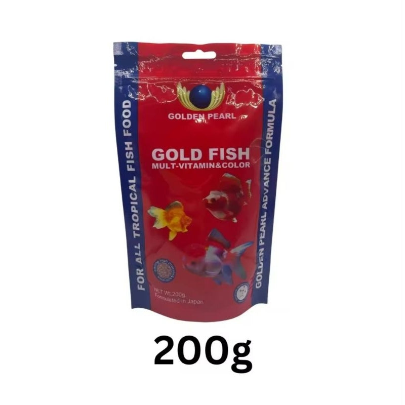 GOLDEN PEARL GOLDFISH MULTI-VITAMIN & COLOUR 100G / 200G (Fish Food, Makanan Ikan, 鱼饲料)