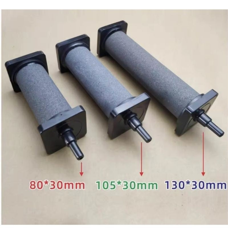Batu Udara Silinder Akuarium (80 x 30mm / 130 x 30mm) – Cylindrical Shape Air Stone for Aquarium & Pond