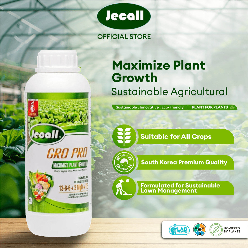 Jecall-Bio GRO PRO 1L – Baja Foliar & Sistem Titis, Penggalak Tumbesaran Sayur & Pokok, Plant Growth Booster