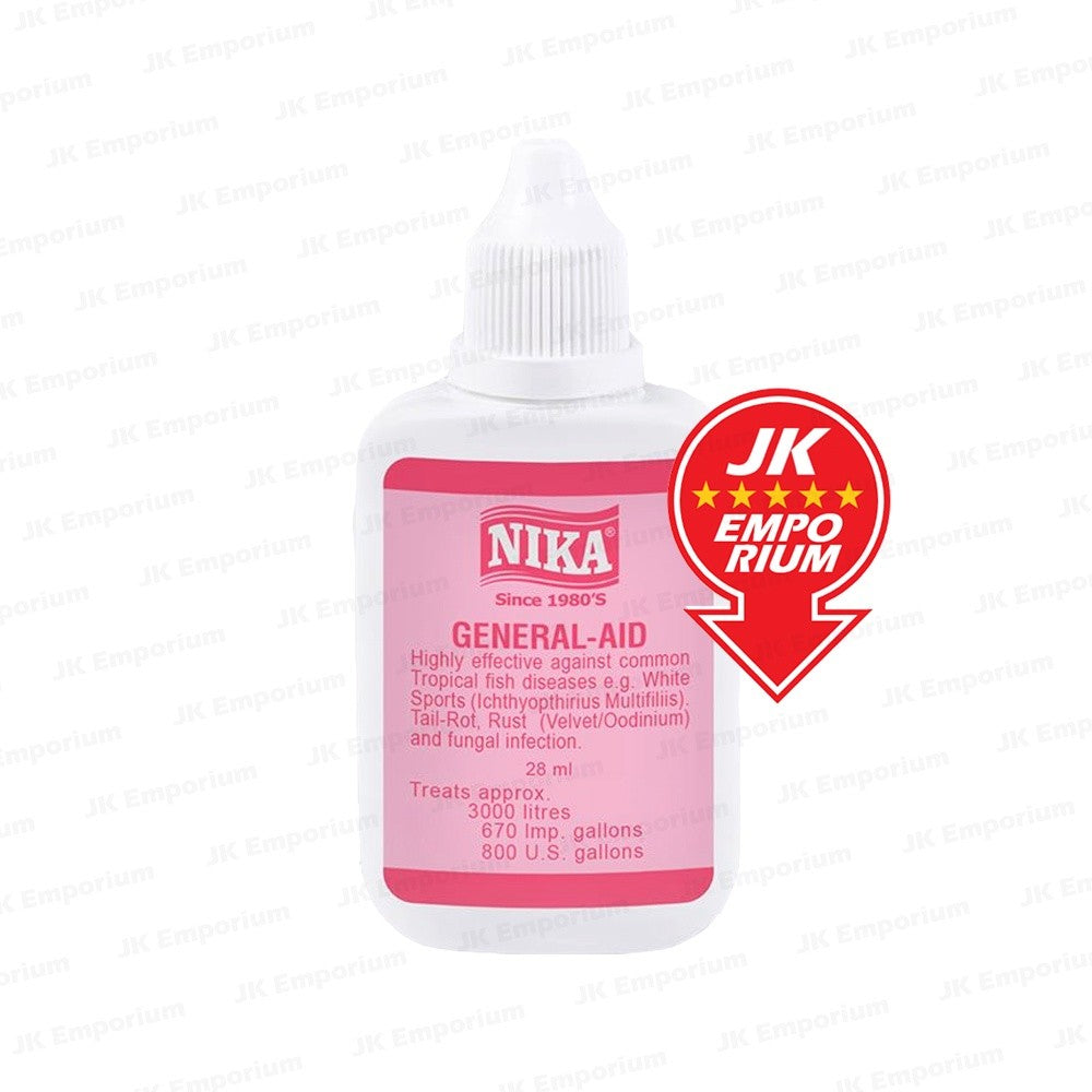 Nika 28ml Aquarium Fish Medicine Kit Fungus Away AddClear General Aid Anti Chlorine Anti White Spot Anti Flukes Lice