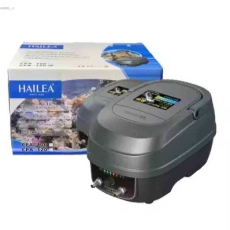Hailea CPA-120 Air Pump Blower with Battery Backup | Dual Outlet 60L/Min x2 | AC/DC Operation 鱼缸氧气泵