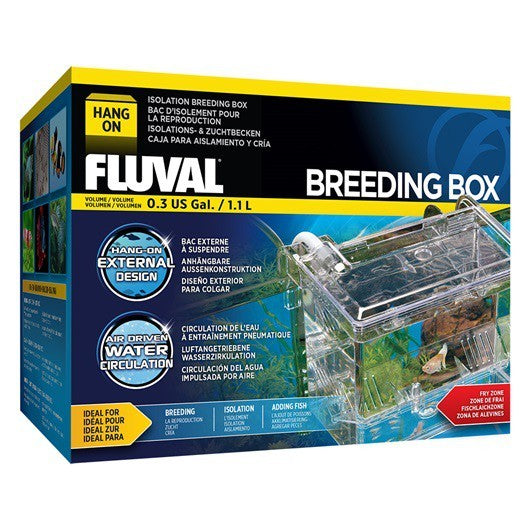 Fluval Breeding Box 1.1L – Hang-On Fish Hatchery for Fry, Isolation & Quarantine