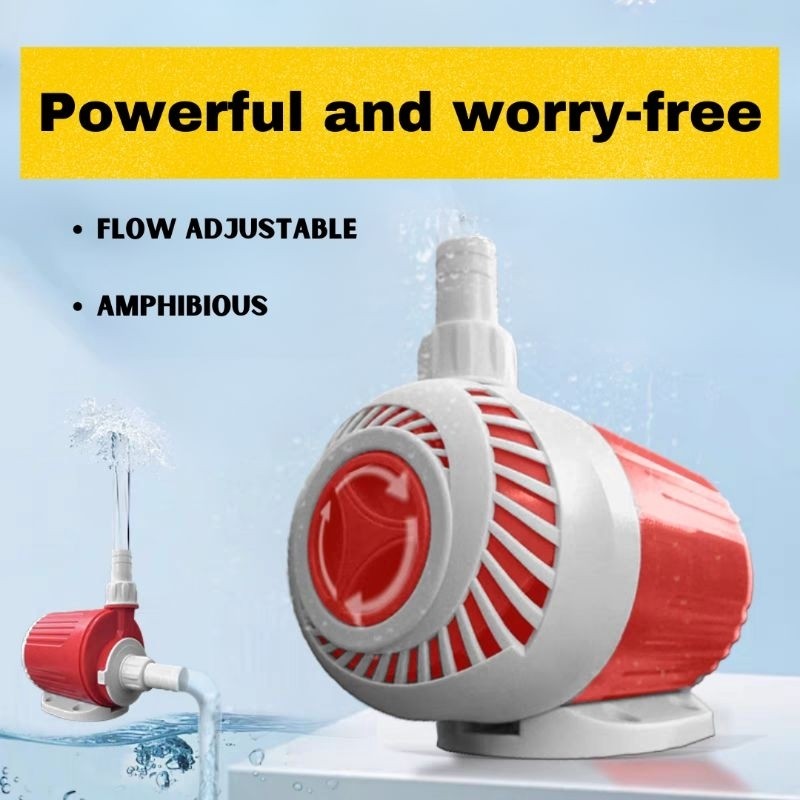 AQUAGRACE SS-AQ-ECO9000 Energy Saving Submersible Water Pump | Silent Aquarium & Pond Pump 节能潜水泵