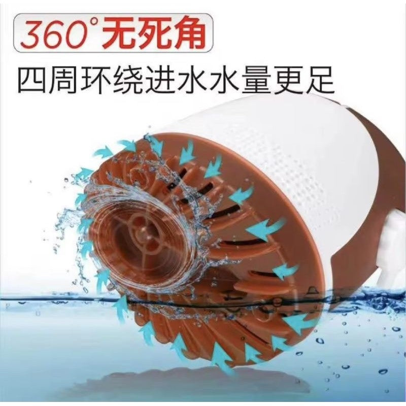 QuanLong QL-2600 Bottom Submersible Pump – 45W | 2600L/H, 2.6M Lift Quiet & Energy-Saving for Aquarium, Pond, Landscape