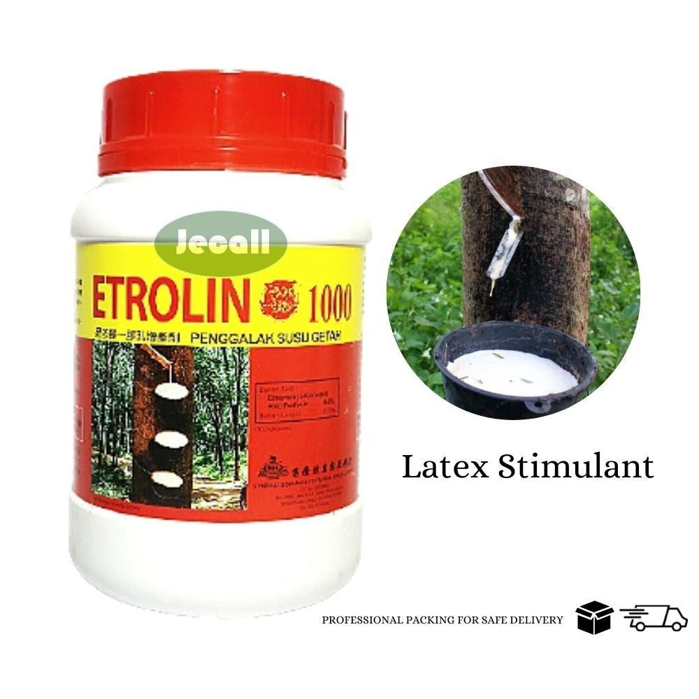 Etrolin 1000 Latex Stimulant 500ml / Penggalak Susu Getah / Red Merah / Ethephon 10% / 100% Original