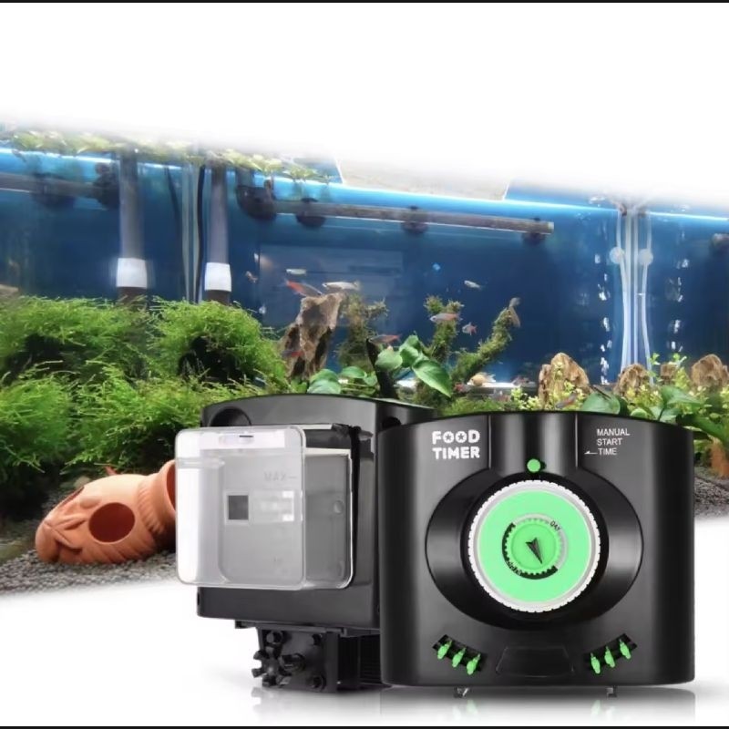 Warmtone Automatic Fish Feeder Timer - Aquarium Food Dispenser for Fish Tank & Pond (Auto Feeder)