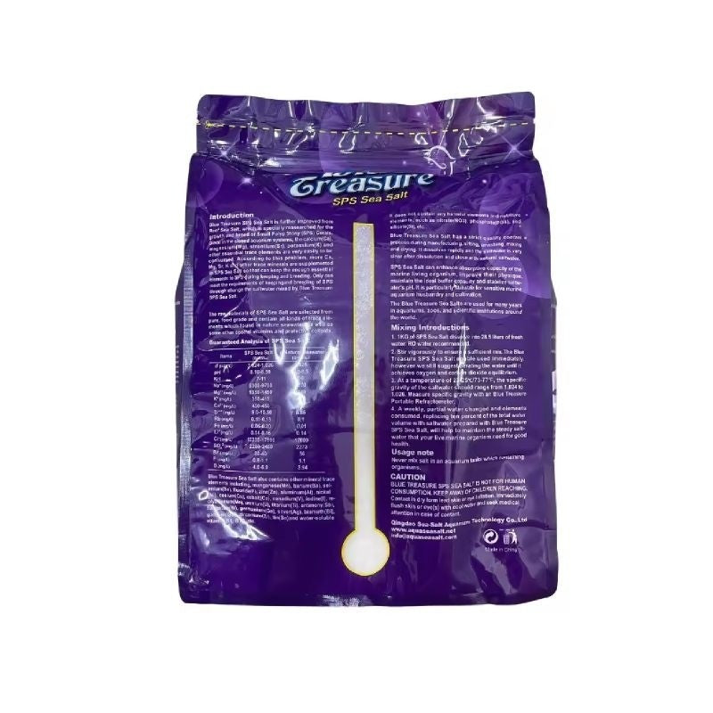Blue Treasure SPS Sea Salt 6.7kg - For Saltwater Aquarium, Pond, Coral Tank, Landscape, Swimming Pool