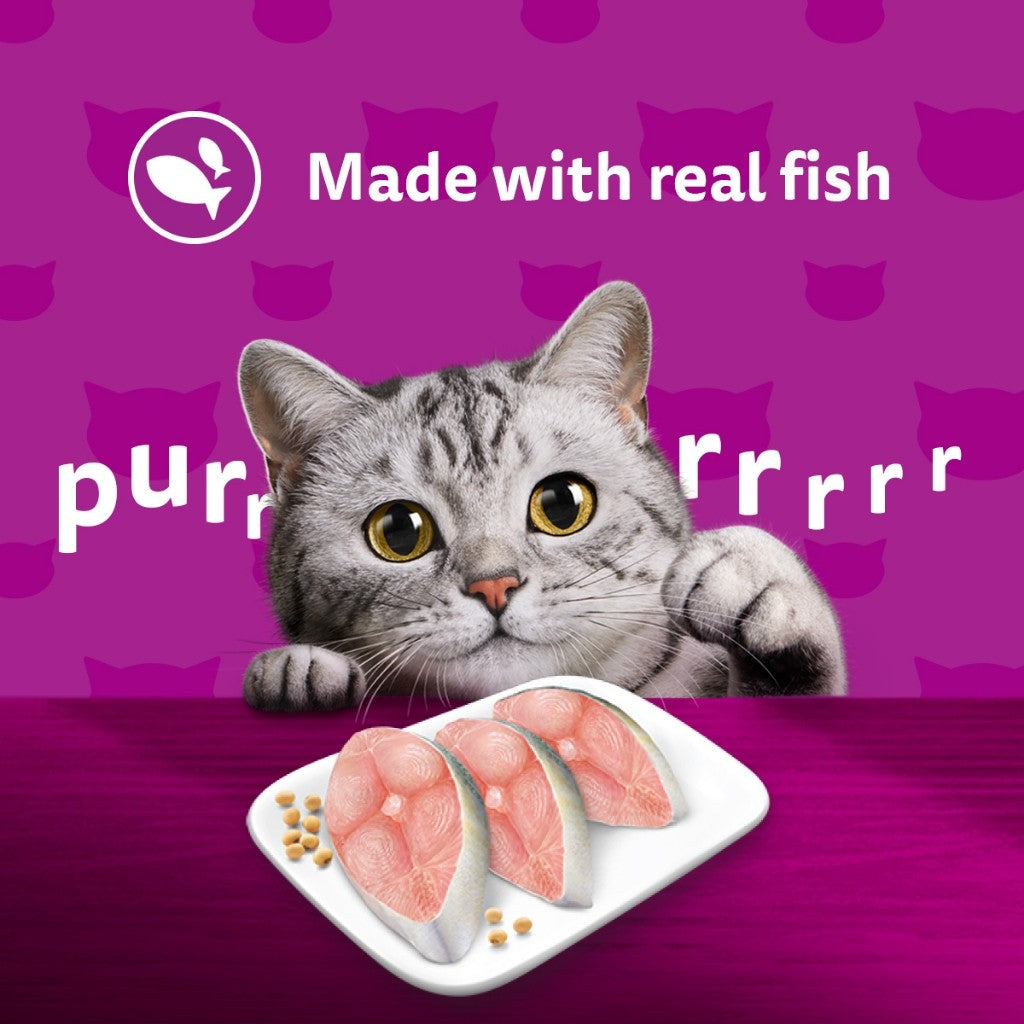 WHISKAS Makanan Kucing Basah Dalam Pek 80G