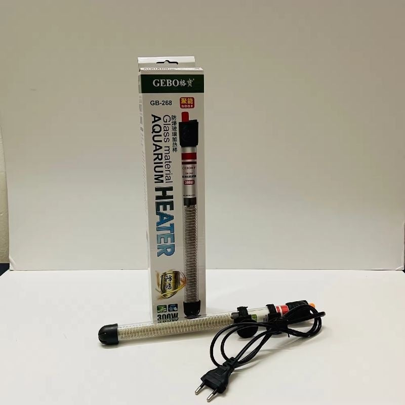 Gebo Aquarium Heater 300W - Glass Submersible Heater with Thermostat for Fish Tank, Pond, Turtle Tank