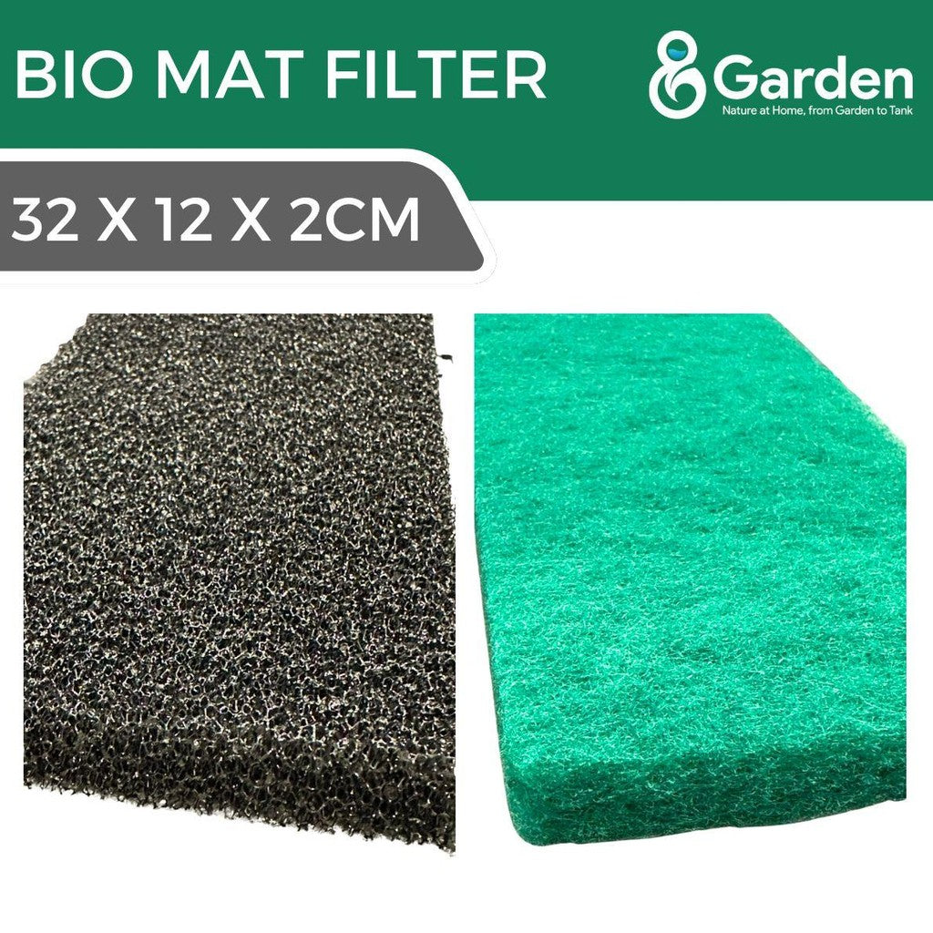 Bio Mat Filter Pad 32x12x2cm - Penapis Akuarium Ikan Sponge untuk Kualiti Air Jelas & Selesa