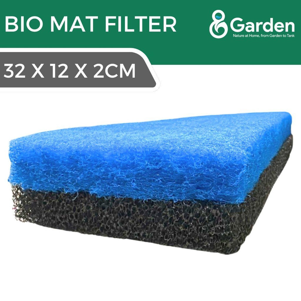 Bio Mat Filter Pad 32x12x2cm - Penapis Akuarium Ikan Sponge untuk Kualiti Air Jelas & Selesa