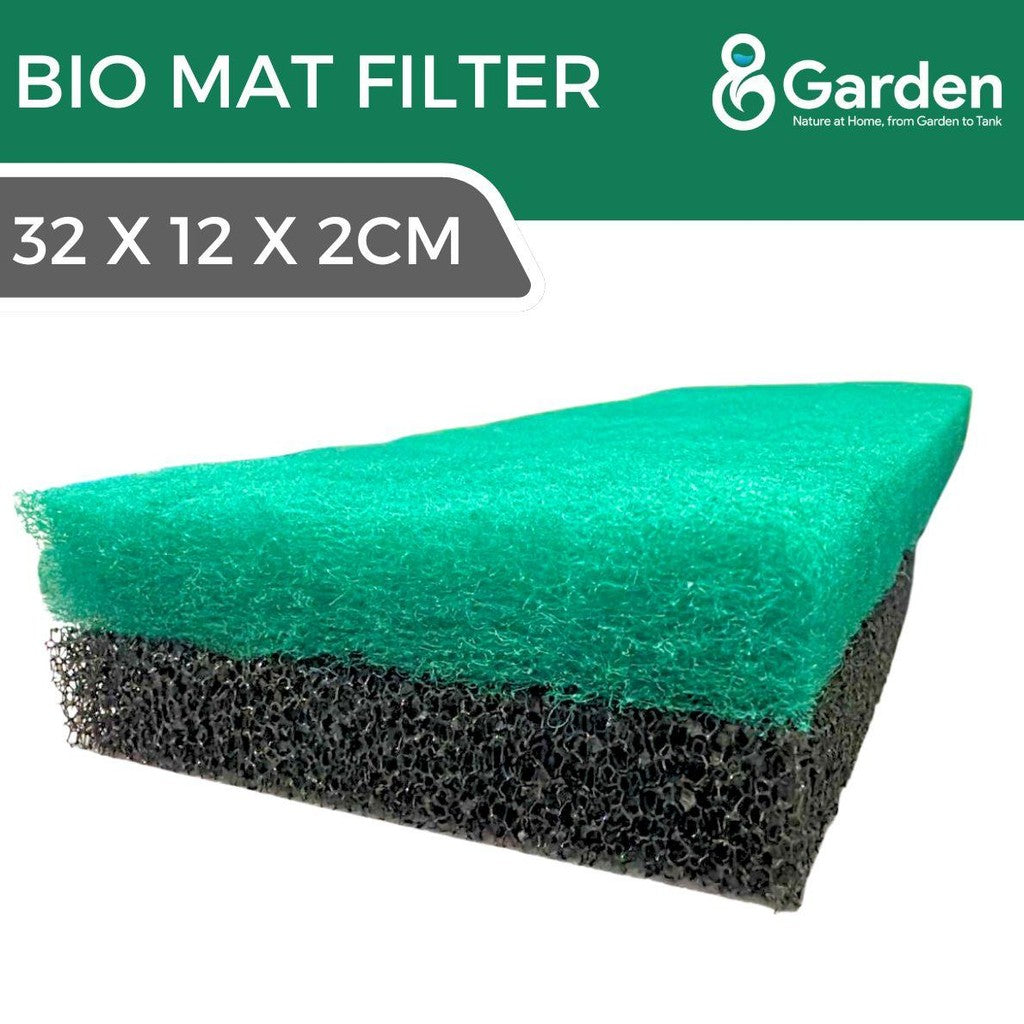 Bio Mat Filter Pad 32x12x2cm - Penapis Akuarium Ikan Sponge untuk Kualiti Air Jelas & Selesa
