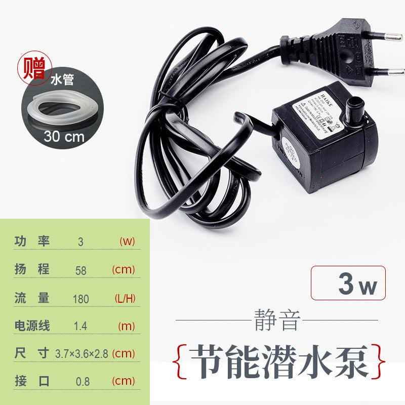 3W 4W 5W 8W Aquarium Water Circulation Pump Fish Tank Water Pump Submersible Aquarium Pump Pam Ikan Pam Air Akuarium