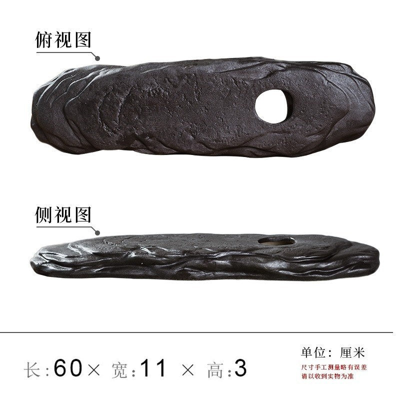 Pot Base Zen Ceramic Fish Tank with Water Circulation and Plant Filter Ceramic Fish Bowl with Hydroponic Filter