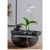 Chinese Zen Ceramic Small Fish Tank with Water Pump, Flowing Water Fountain, Micro Landscape Decor Ornament