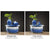 Zen Chinese Ceramic Waterfall Fountain Ornament, Blue Glazed Landscape Decor with Flowing Water & Humidifier