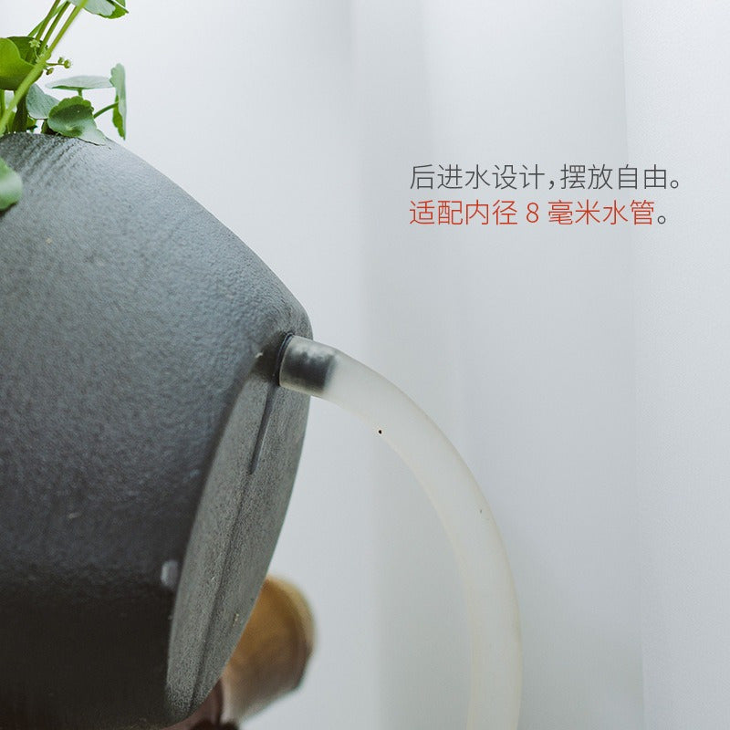 Hydroponic Plant and Fish Tank Ceramic Ornament Fish Bowl with Plant Filter Zen Aquatic Feng Shui Fish Tank