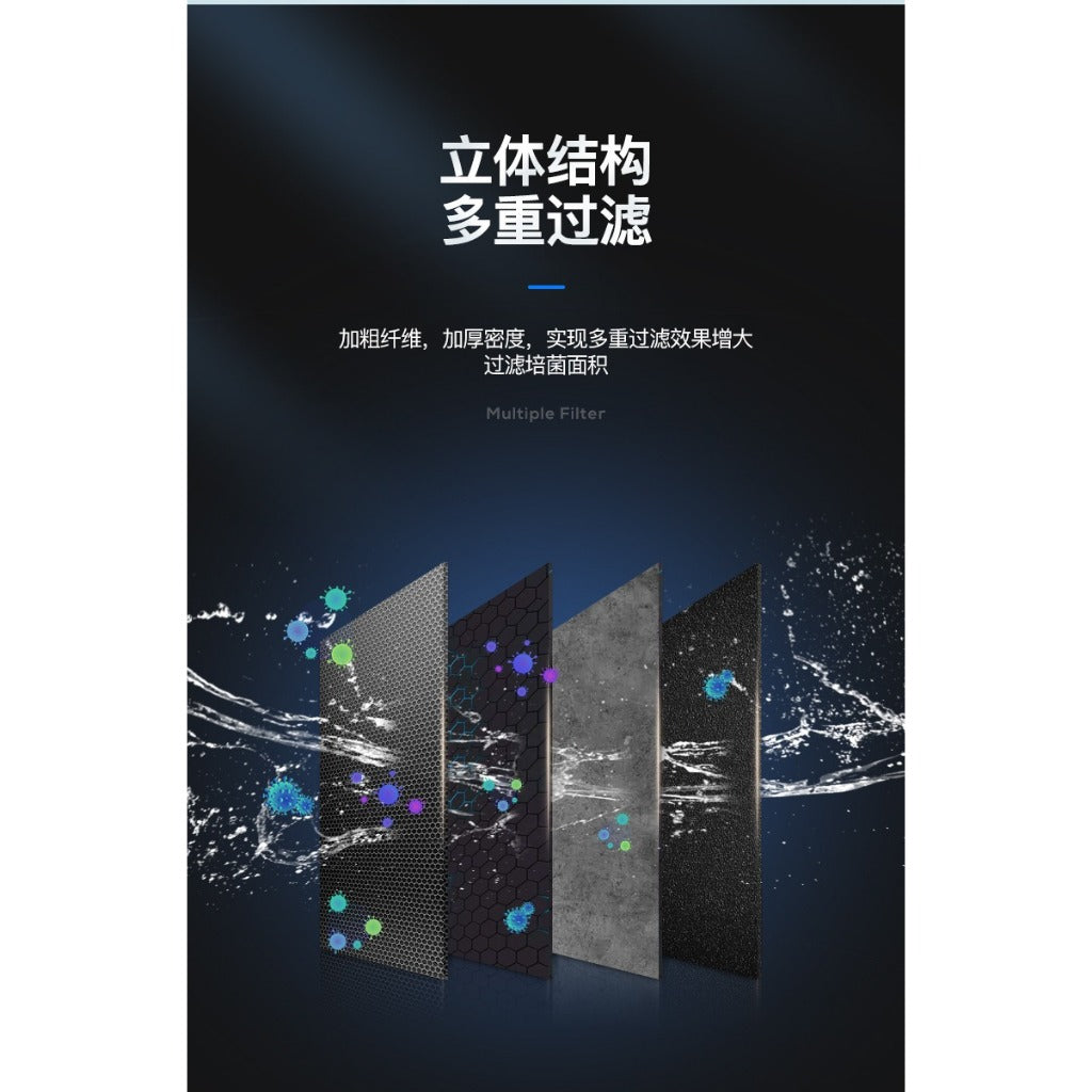 YEE  Fish Tank Filter Material Biochemical Cotton Water Purification Black