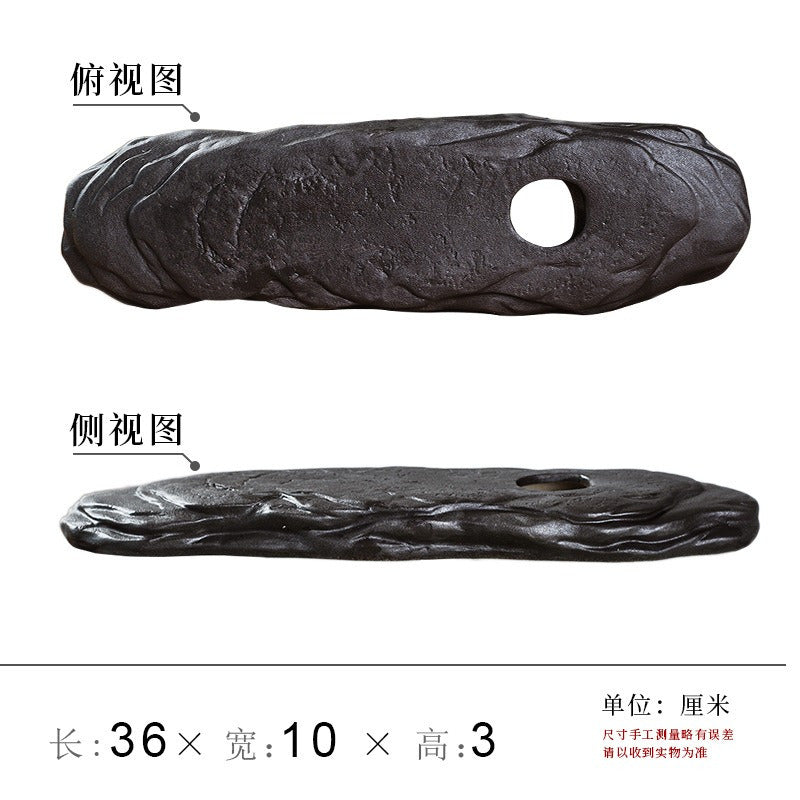 Pot Base Zen Ceramic Fish Tank with Water Circulation and Plant Filter Ceramic Fish Bowl with Hydroponic Filter