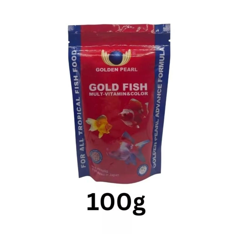 GOLDEN PEARL GOLDFISH MULTI-VITAMIN & COLOUR 100G / 200G (Fish Food, Makanan Ikan, 鱼饲料)