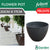 FELTON Round Flower Pot FBL2477/2478/2479 Indoor Outdoor Use Pasu Bunga Plastik Hiasan Taman Rumah