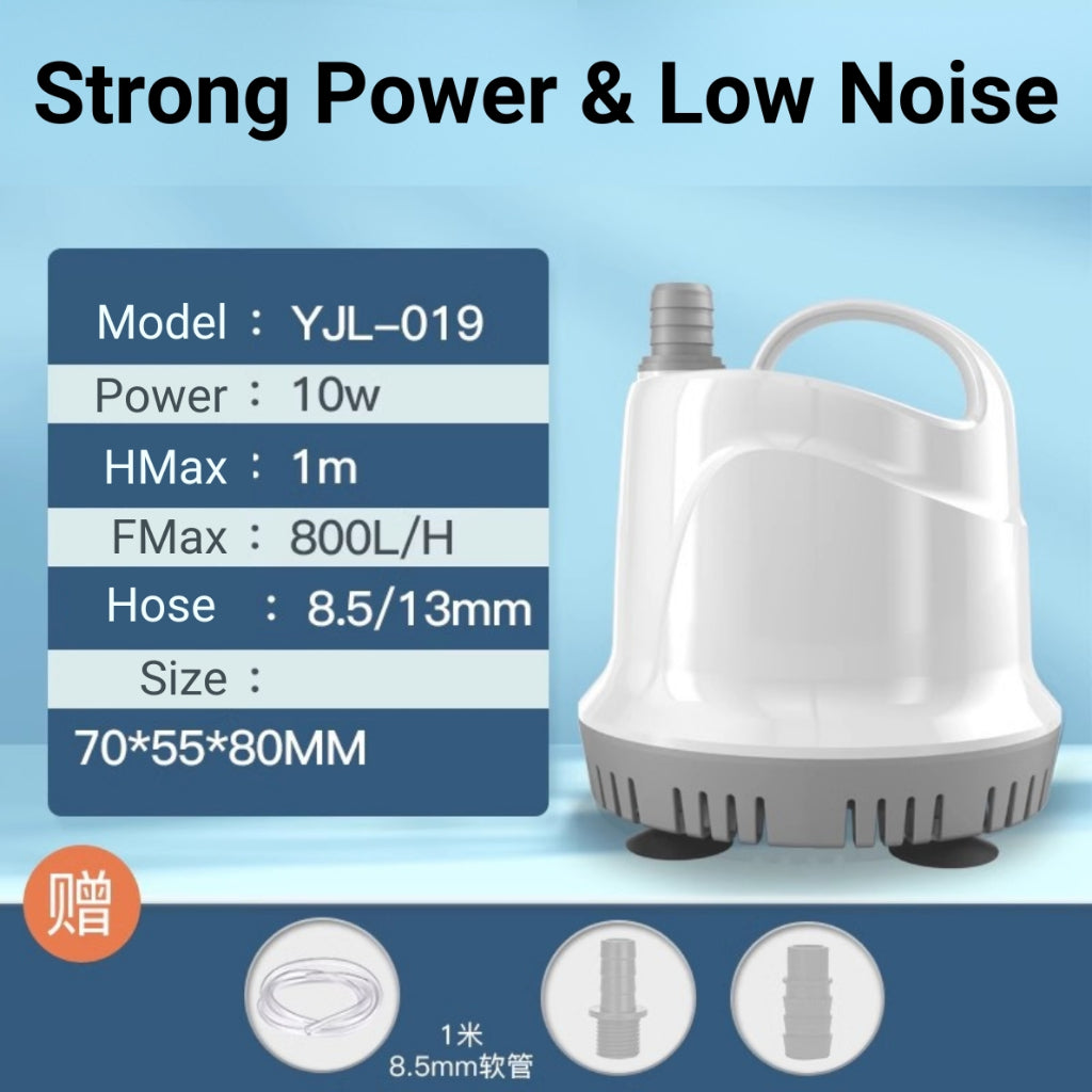 [FREE HOSE] Submersible Aquarium Water Pump Cycle Filter Fish Tank Powerhead Fountain Pond