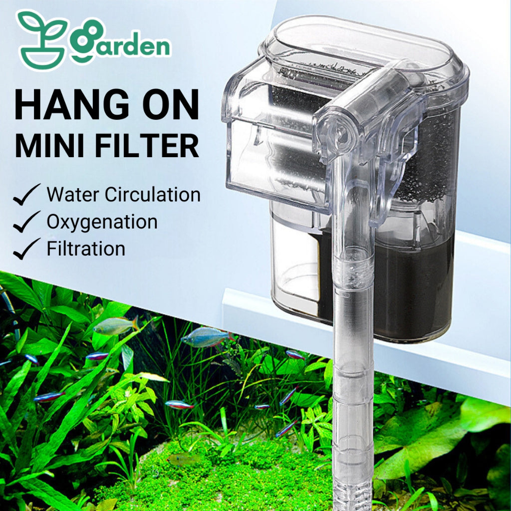 Hang-On Filter Aquarium Penapis Filter Tank 250L/H to 400L/H