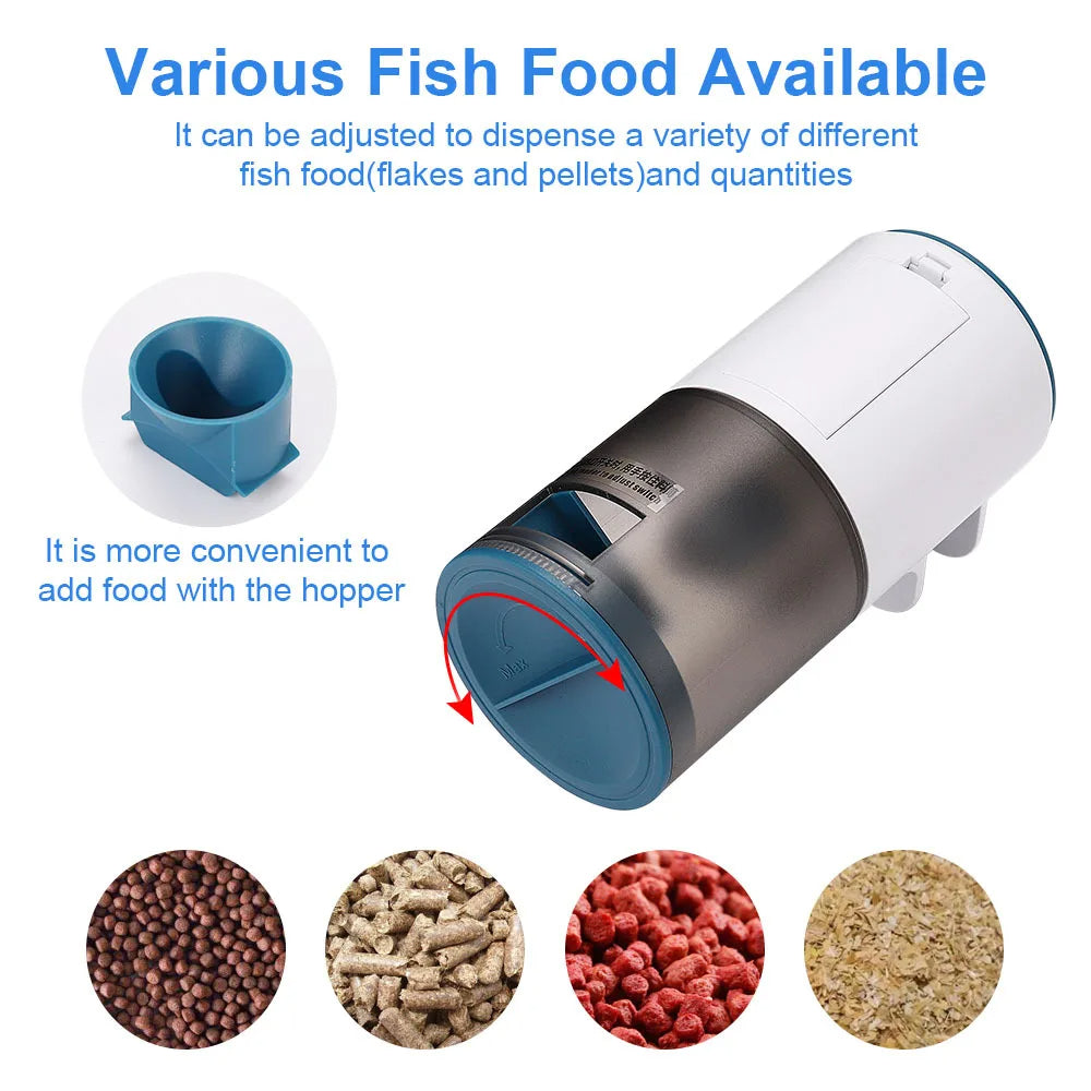Fish Tank Automatic Feeder Intelligent Timing Automatic Fish Feeder Koi Goldfish Small Feeder Closed Type