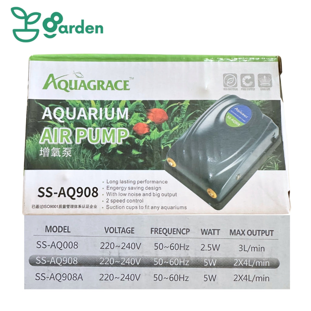 Aquarium Air Pump Single Double Nozzle Outlet Adjustable Oxygen Level