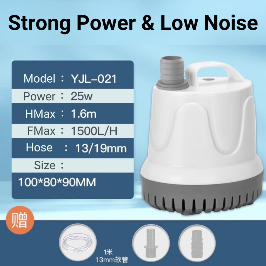 [FREE HOSE] Submersible Aquarium Water Pump Cycle Filter Fish Tank Powerhead Fountain Pond