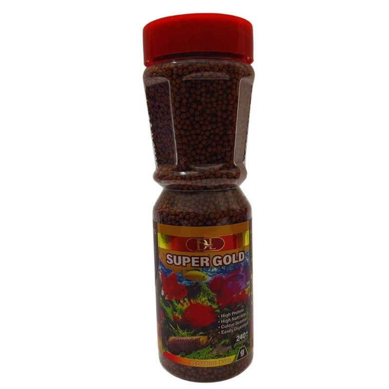 DL Super Gold - Floating Type - 240g / 120g (Fish Food - Makanan Ikan, 鱼饲料)