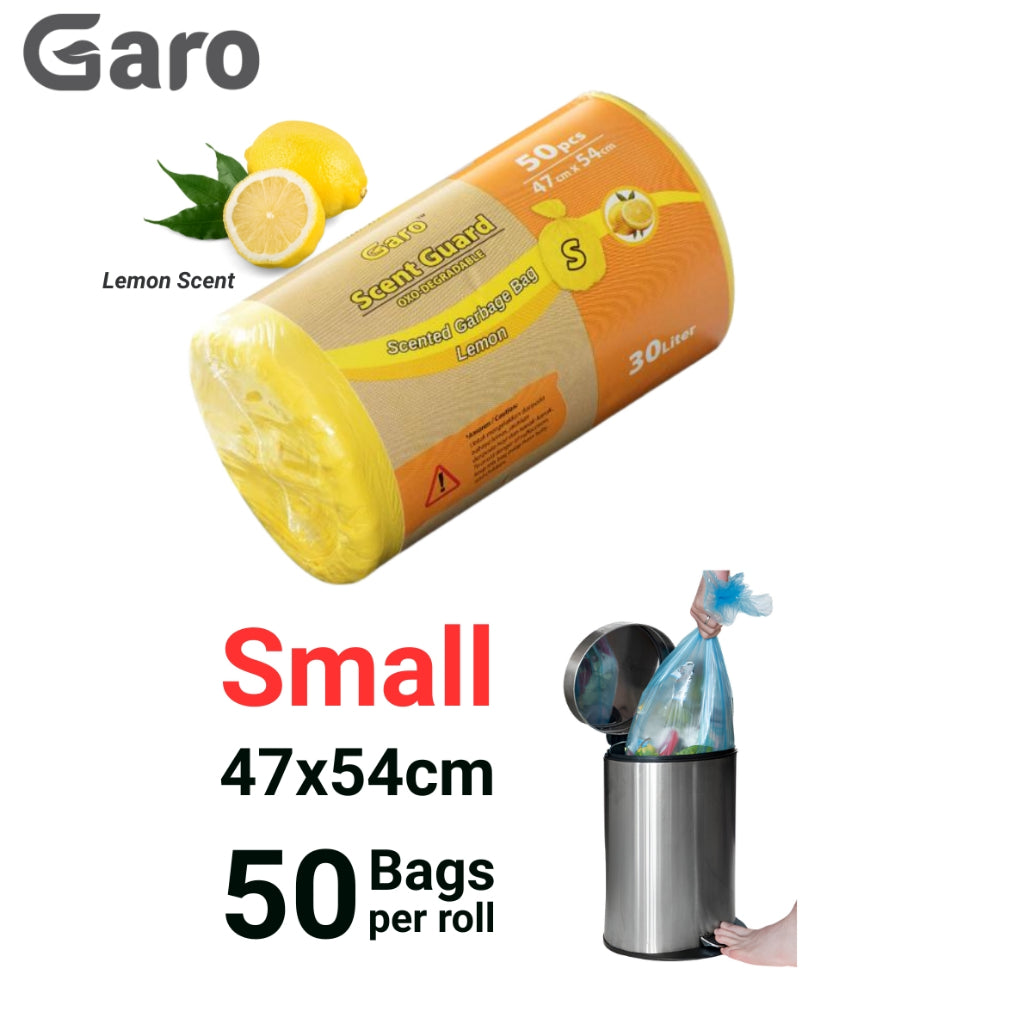 GaroPAC Small Lemon Scent HDPE OXO-Degradable Garbage Bag