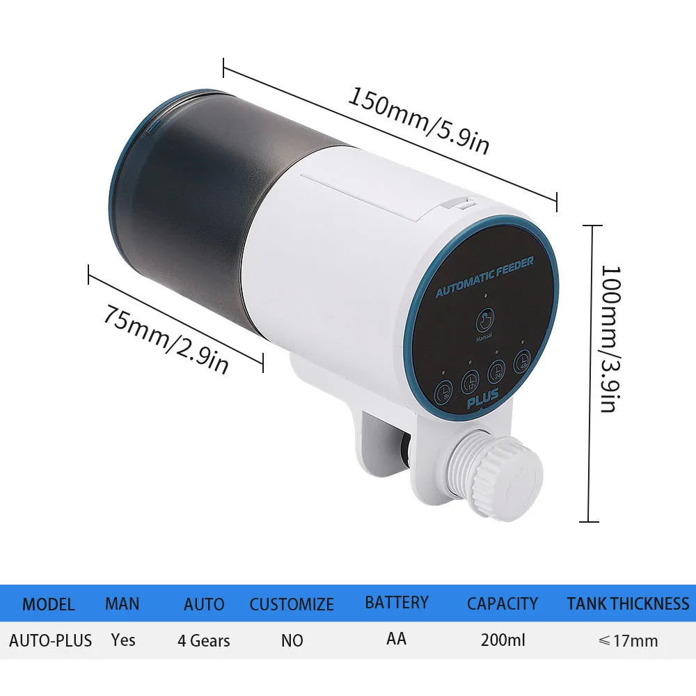 Fish Tank Automatic Feeder Intelligent Timing Automatic Fish Feeder Koi Goldfish Small Feeder Closed Type