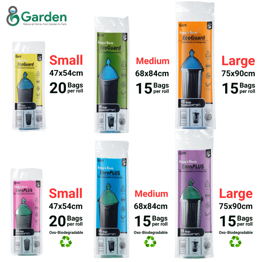 S / M / L / XL Plastic Garbage Bag LDPE HDPE Rubbish Bag Plastik Beg Sampah 垃圾袋 Lemon Scent