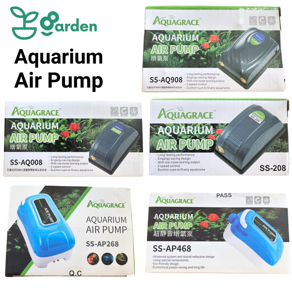 Aquarium Air Pump Single Double Nozzle Outlet Adjustable Oxygen Level