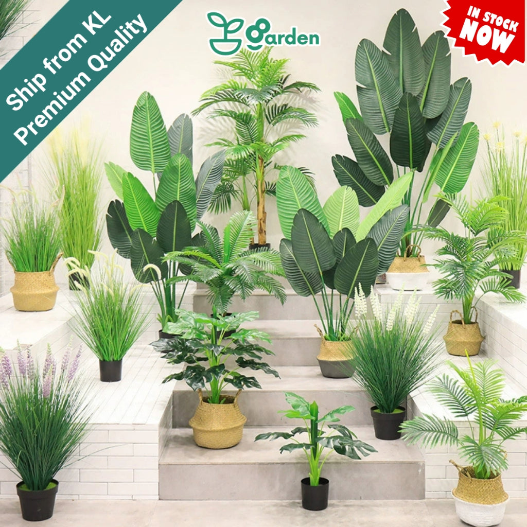 36CM-125CM Artificial Plant Artificial Tree Artificial Leaves Artificial Potted Indoor Plant Decoration Pokok Hiasan