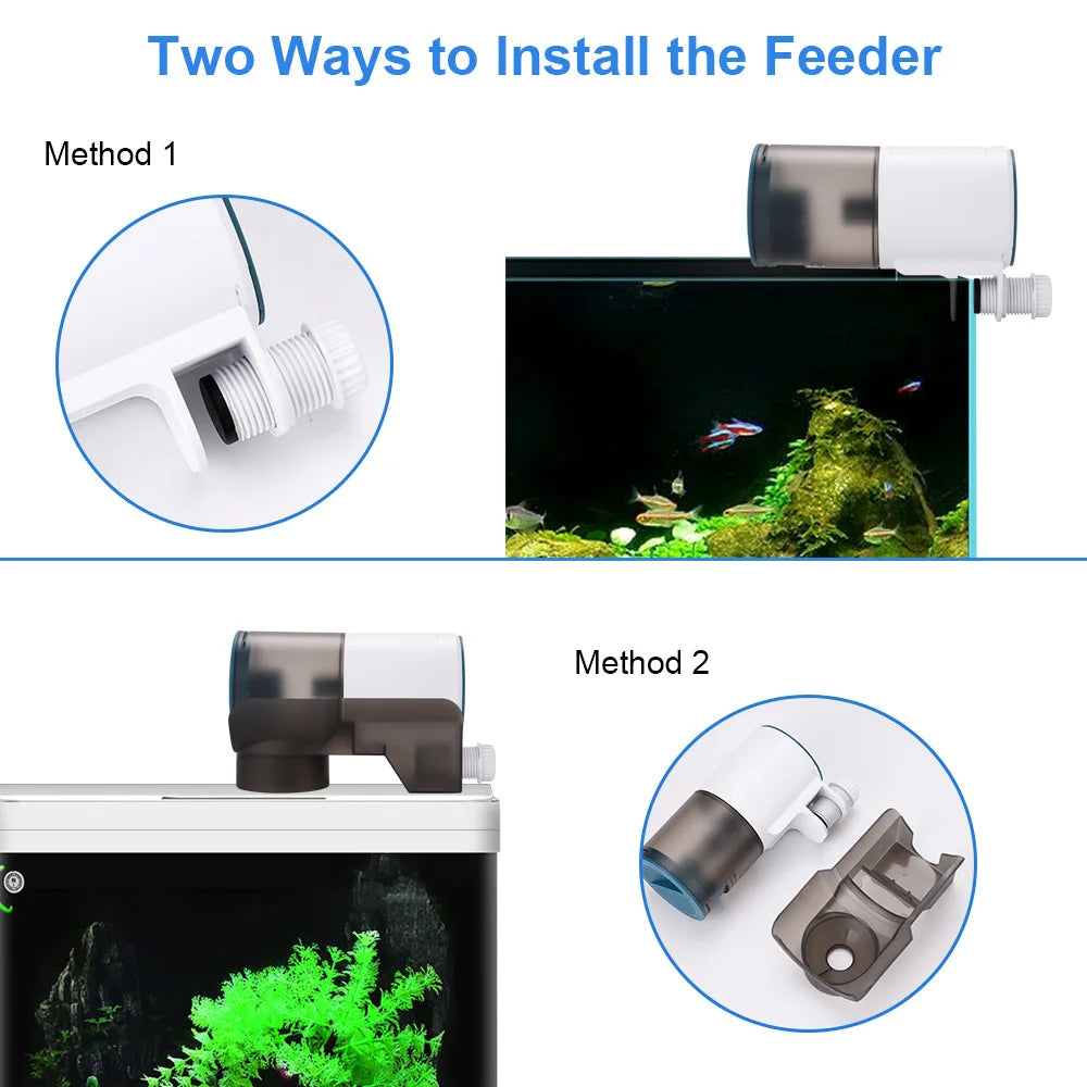 Fish Tank Automatic Feeder Intelligent Timing Automatic Fish Feeder Koi Goldfish Small Feeder Closed Type