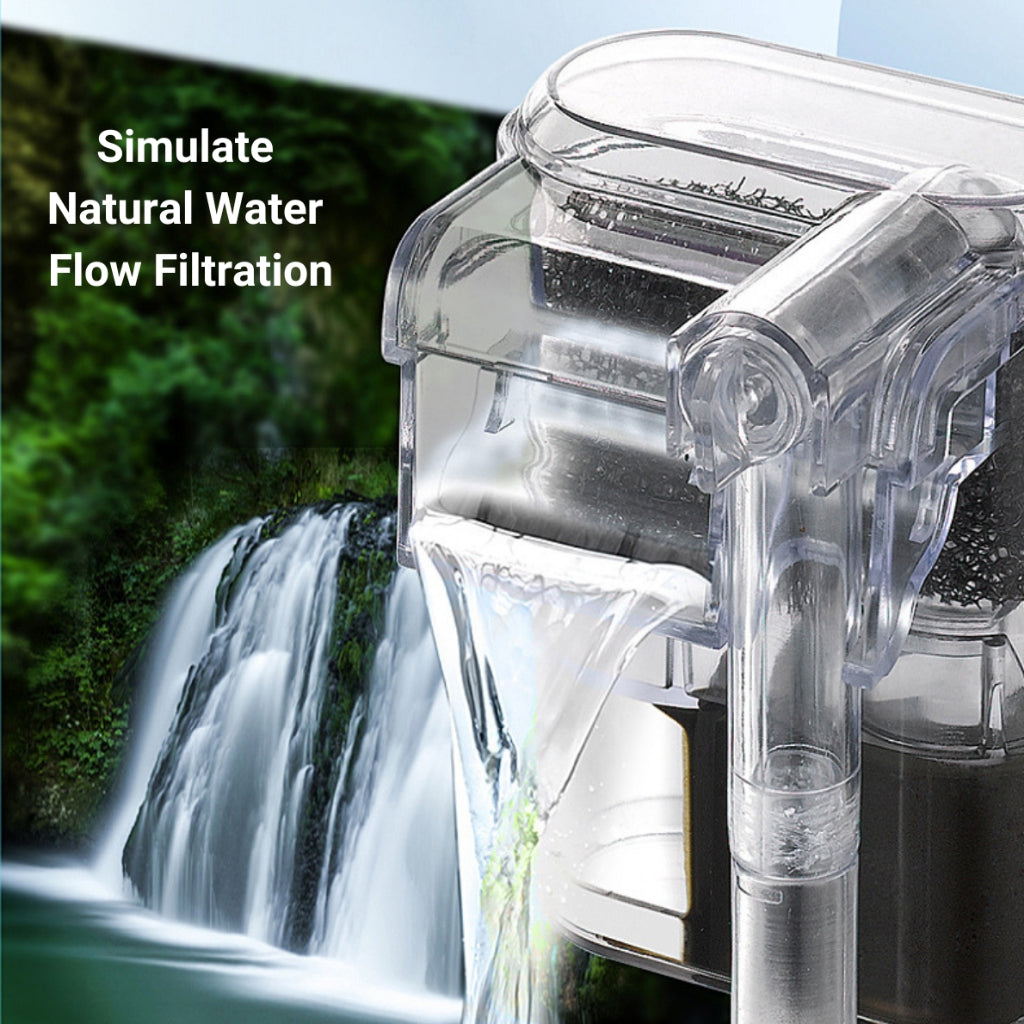 Hang-On Filter Aquarium Penapis Filter Tank 250L/H to 400L/H