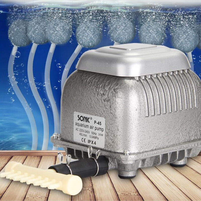 Hi-Blow Air Pump 40L/min 65L/min 85L/min 125L/min Ultra Quiet, Low Vibration, High-Performance Pond & Landscape Aerator