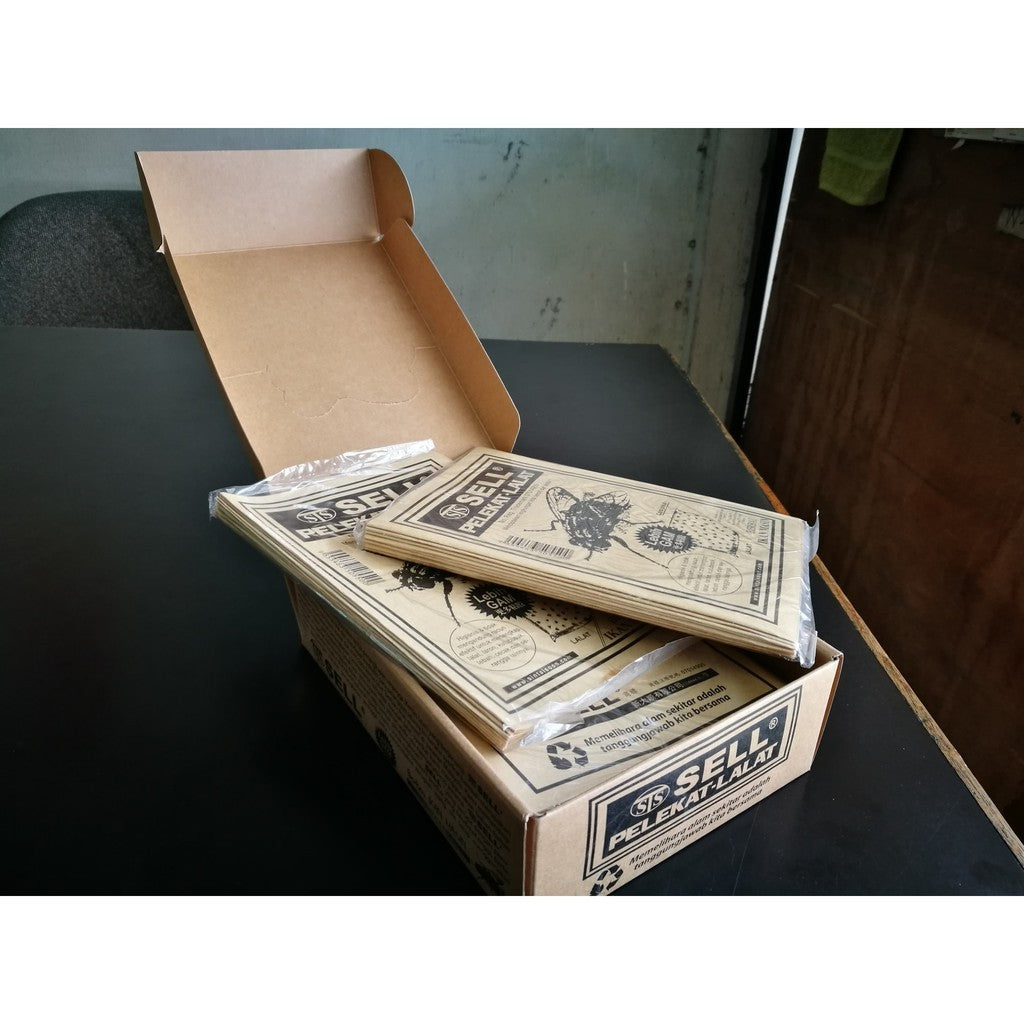 STS Flies Glue Trap 100pcs – Pelekat Lalat Kuat & Berkesan, Fly Catcher Trap, 100% Original