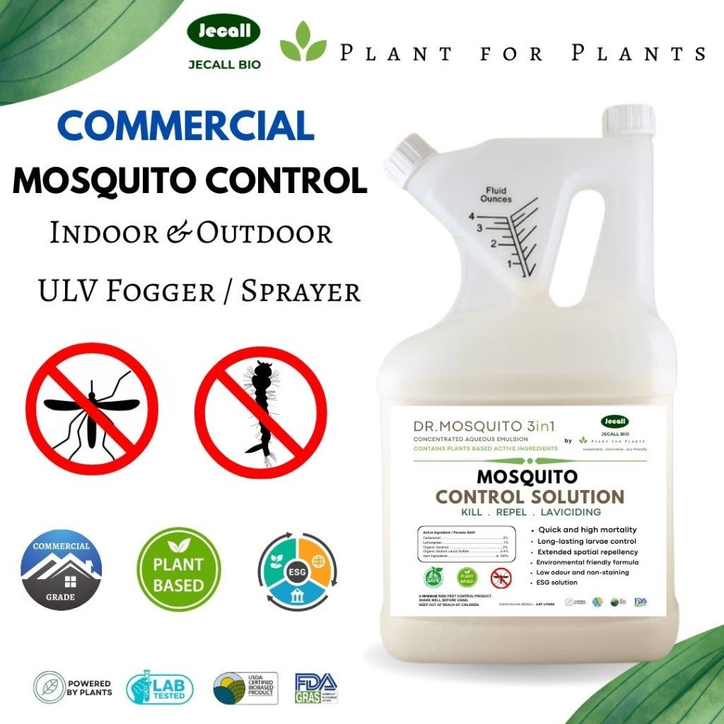 Jecall-Bio DrMosquito 3in1 – Spray Penghalau Nyamuk Semula Jadi, ULV Fogging, Anti-Mosquito Solution