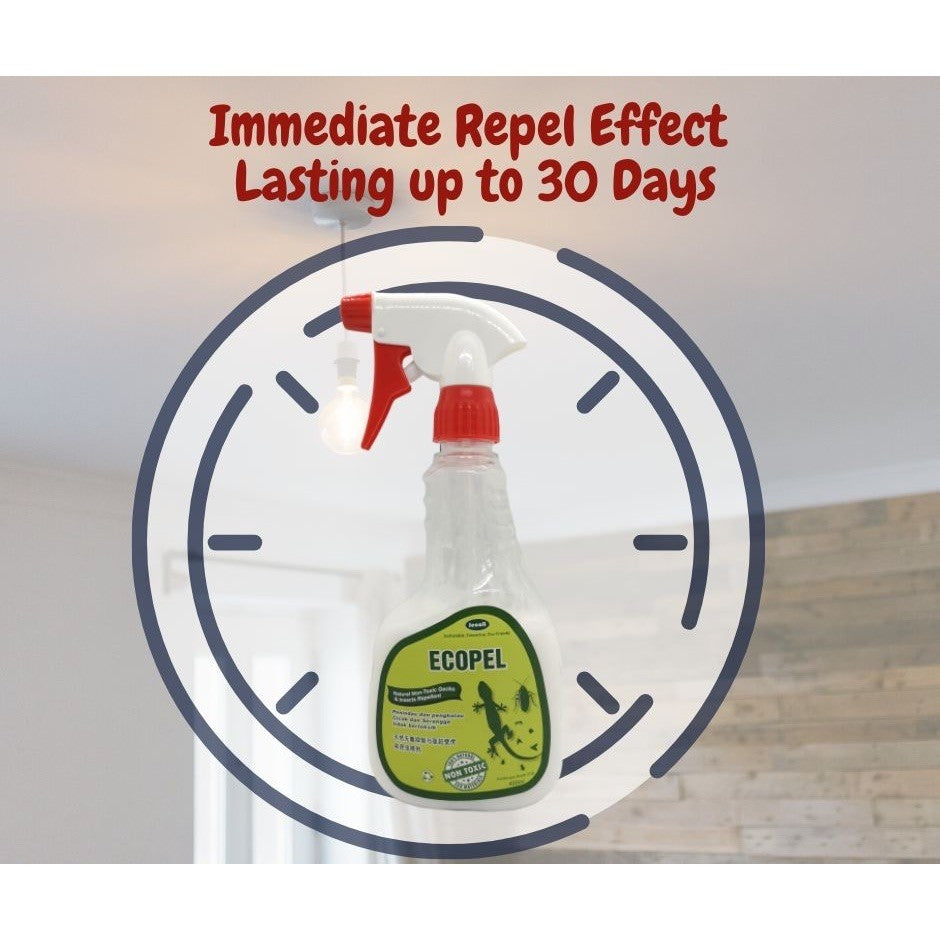 Jecall-Bio Ecopel 500ml – Ubat Cicak Semula Jadi, Natural Lizard Repellent, Spray Racun Cicak, Knockdown Effect