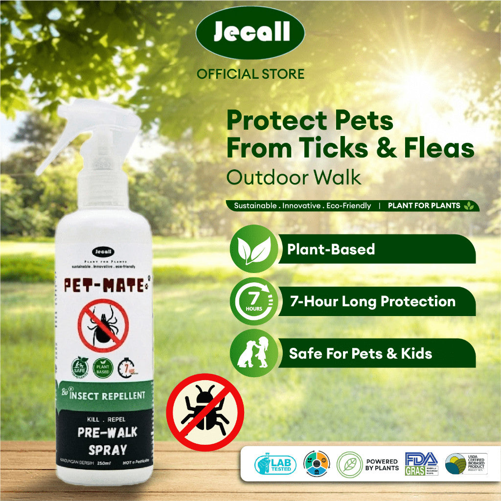 Jecall-Bio DrMosquito Spray 250ml – Penghalau Nyamuk Bayi, Plant-Based, Skin Safe, Travel Anti-Mosquito