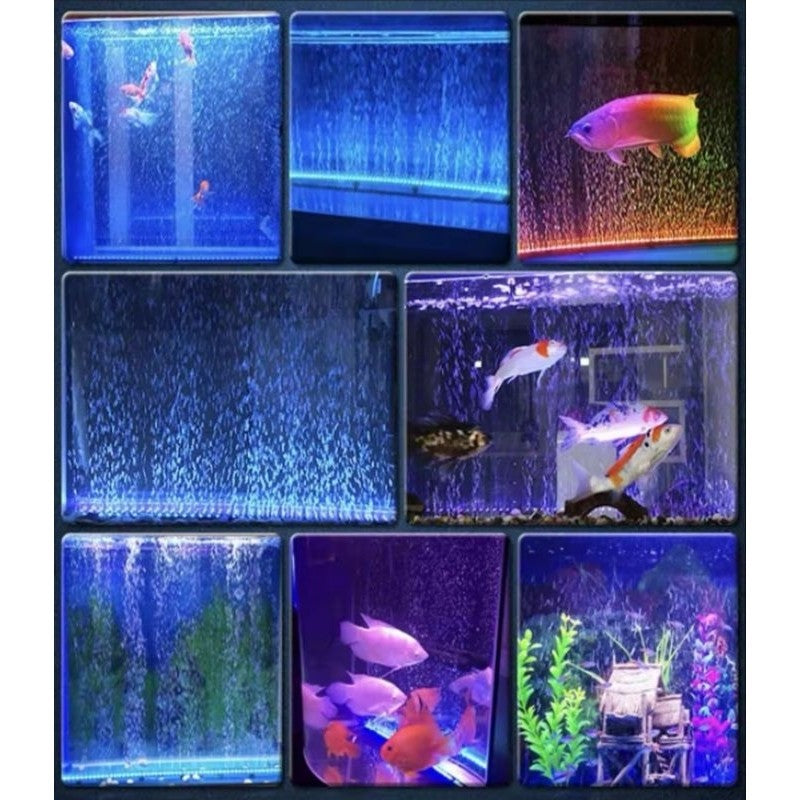 Lampu LED Celup & Batu Udara Akuarium (20cm / 35cm / 55cm) – LED Submersible Light with Air Stone for Aquarium